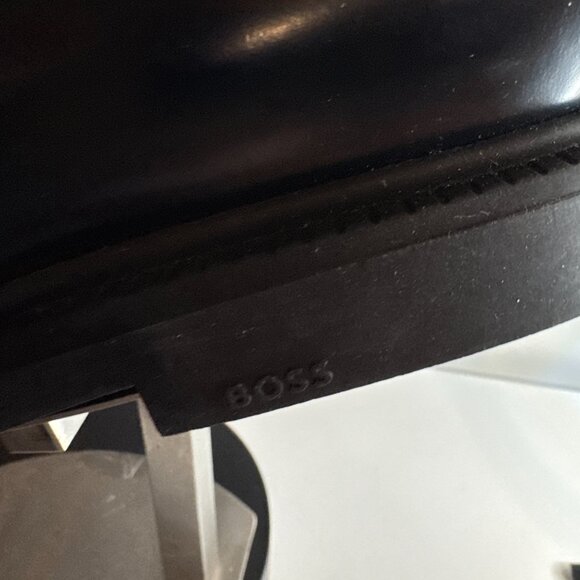 BOSS Mens Larry Brush Off Leather Derby Dress Shoe Oxford US size 12 new - Picture 7 of 14